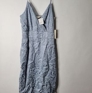 Threads & States Jacquard Cheetah Leopard Print Dress Size S NWT